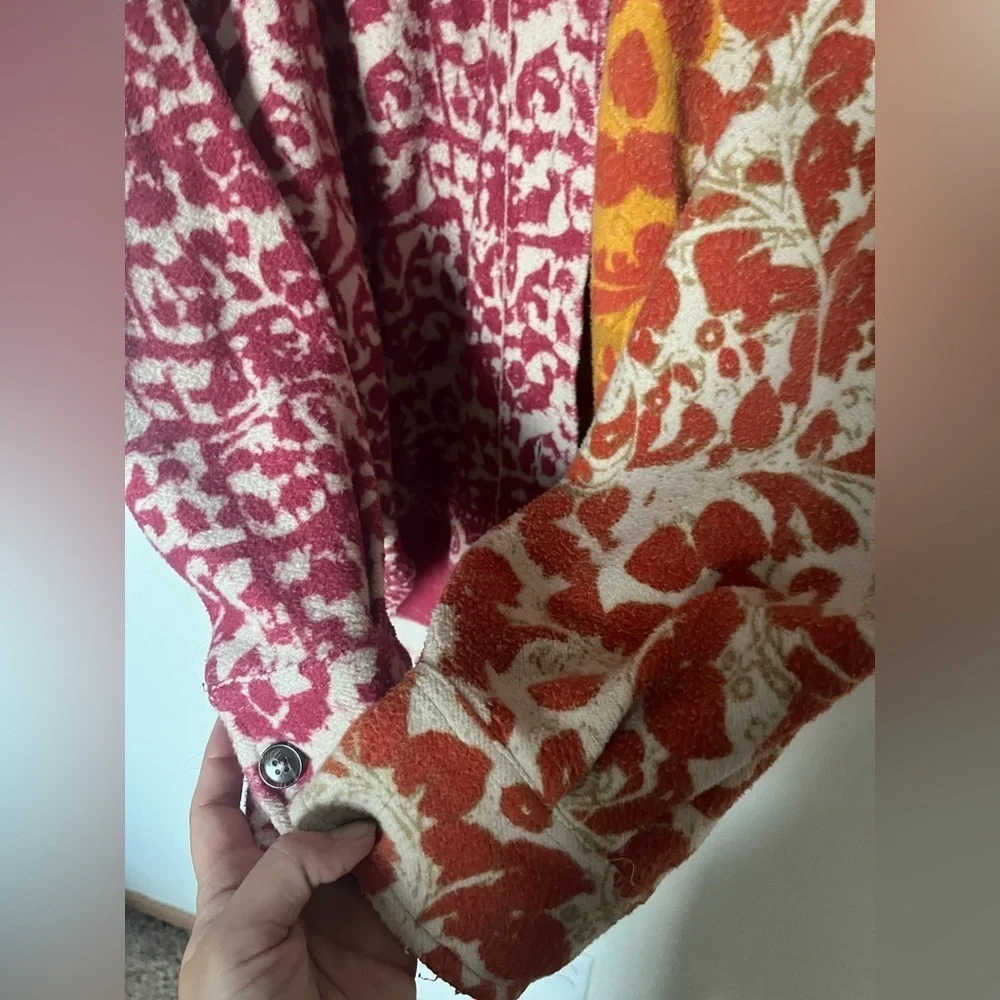 Free People Ruby printed jacket shacket floral